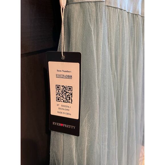 NWT Ever Pretty Dress Gown Light Blue Women’s 8 Large Wedding Dance Gala Event - Picture 5 of 6
